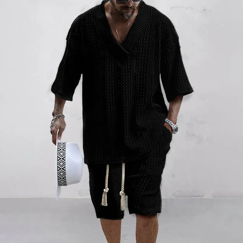 Men's Casual Knit Streetwear Set