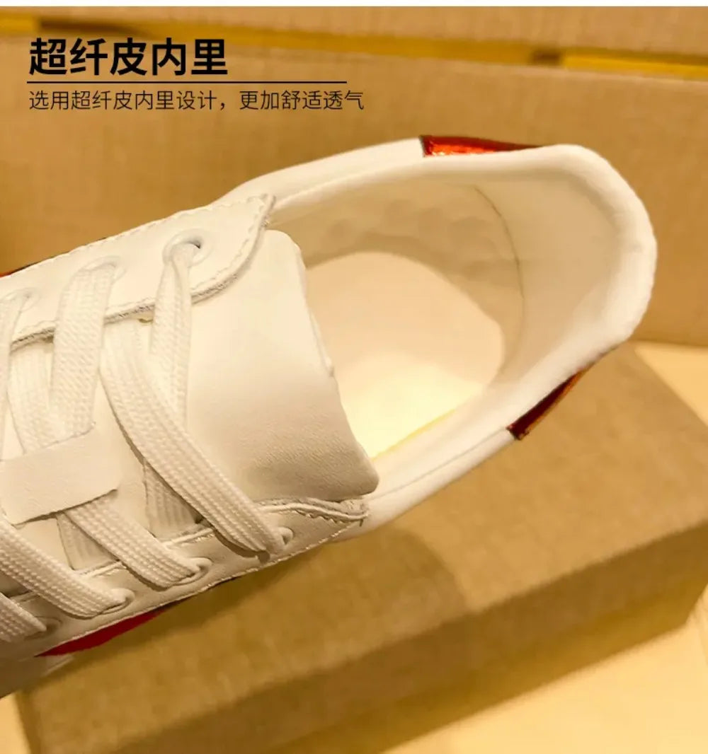 Bee Embroidery Skate Sneakers